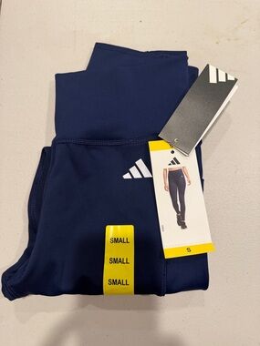 adidas Dark Blue Athletic High-Rise Leggings
